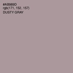 #AB989D - Dusty Gray Color Image